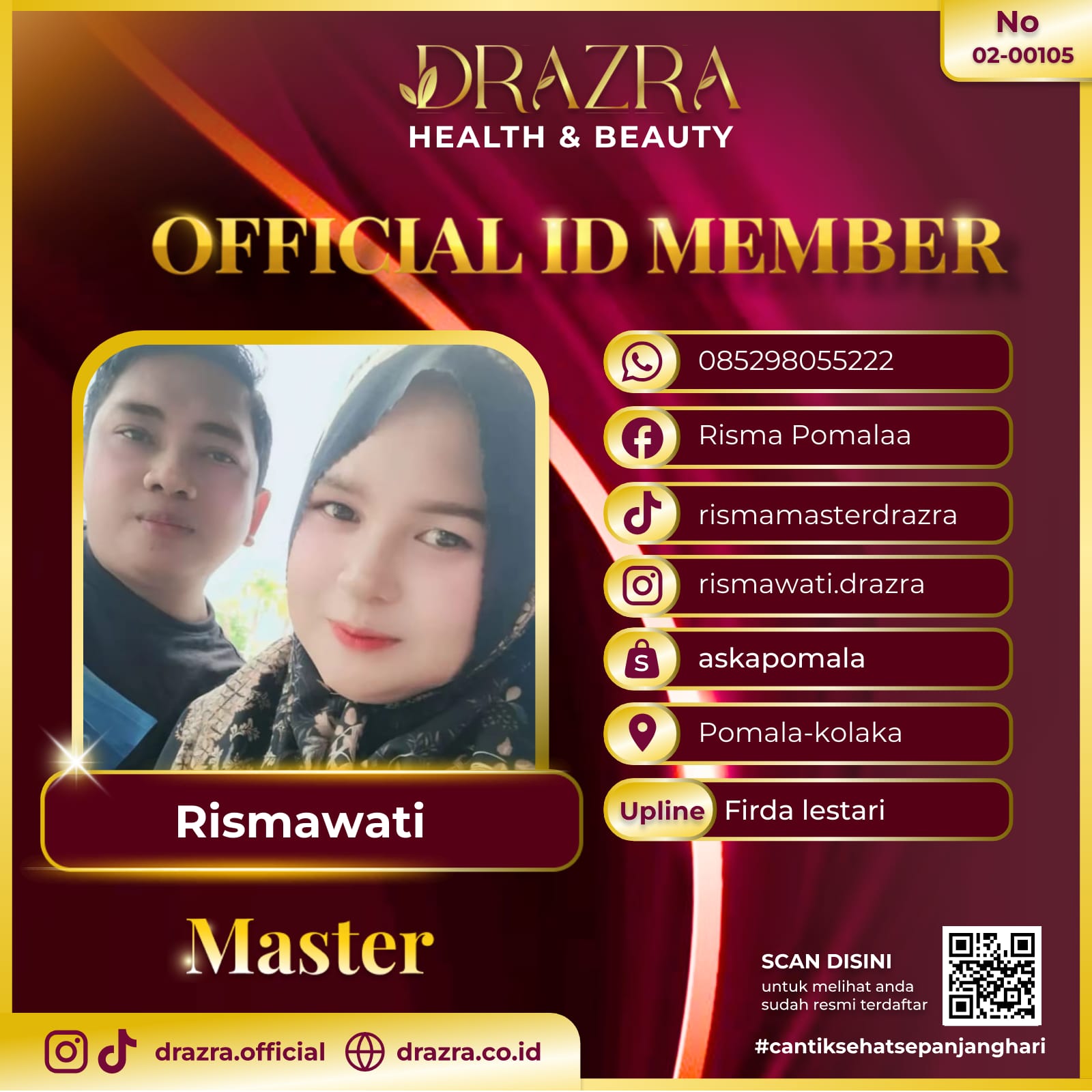 Official ID Member Rismawati - Master DRAZRA