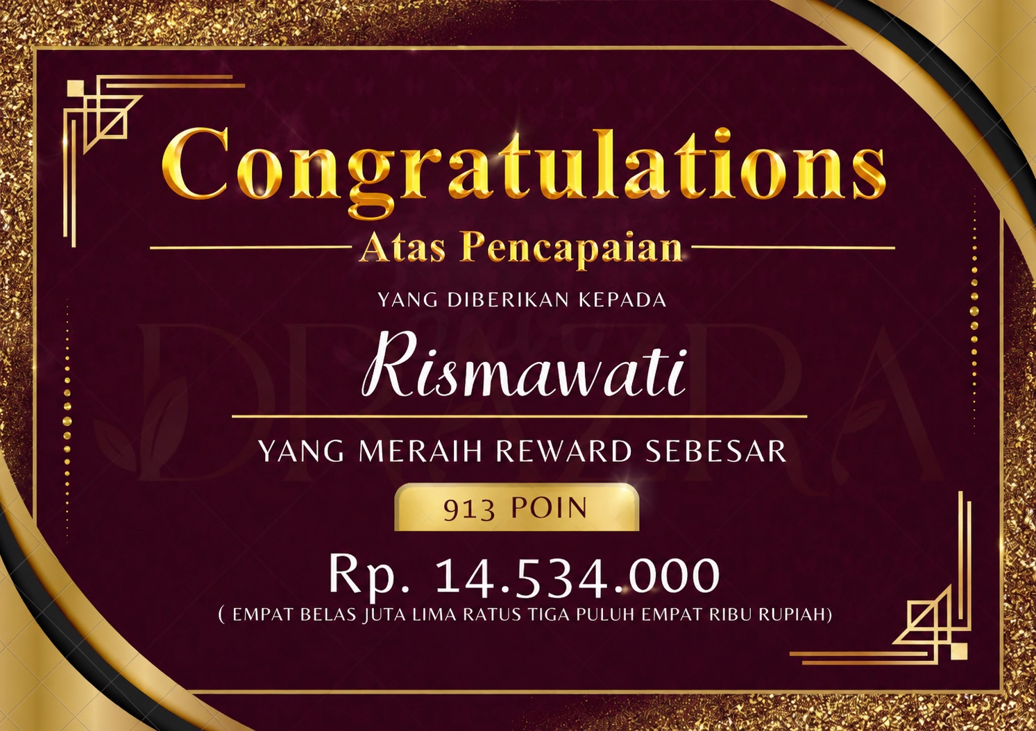 Reward 913 Poin